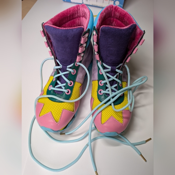 Irregular Choice Beep Bop Boop High Top Sneakers - Picture 3 of 9